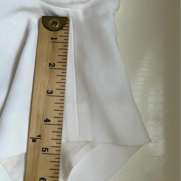 Ralph Lauren Black Label Tap Shorts High Waist Pleated White Size 6 Classic - Picture 7 of 9